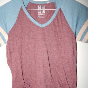 Maroon Baseball Tee